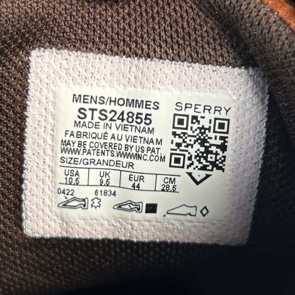 Sperry Winter Boots Mens Sz 10.5 Brown Leather Waterproof Rain Snow Lightweight - Picture 11 of 11